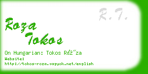 roza tokos business card